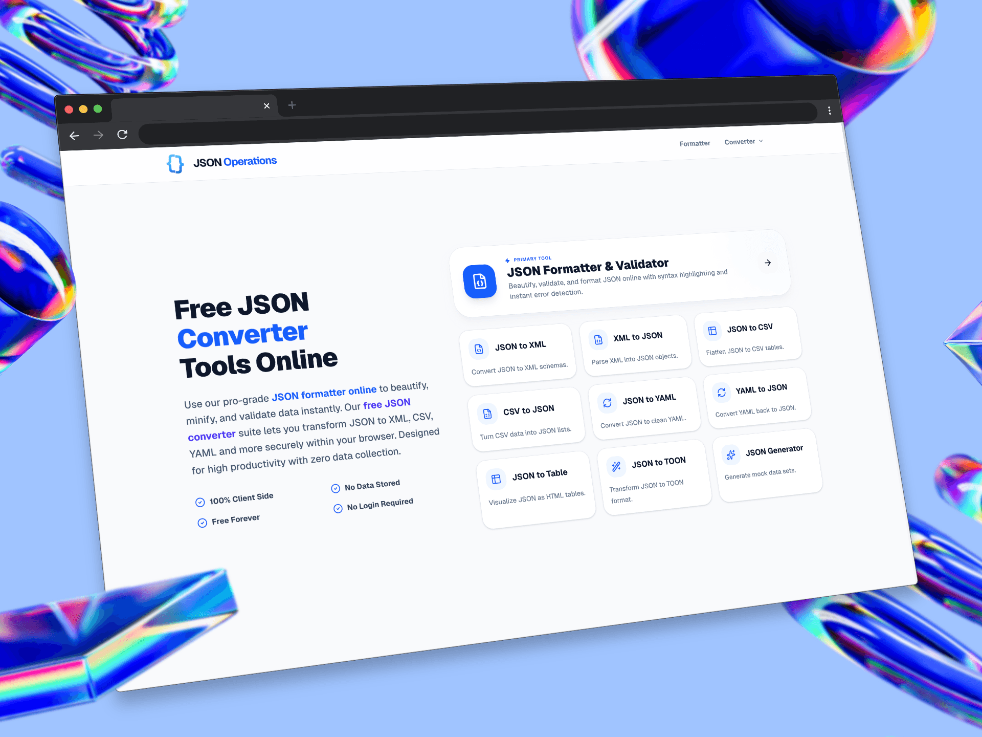 JSON Operations screenshot 1